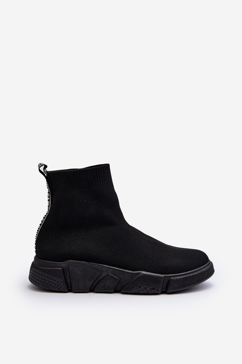 Damskie Buty Sportowe Ze Skarpetą Czarne Zirila