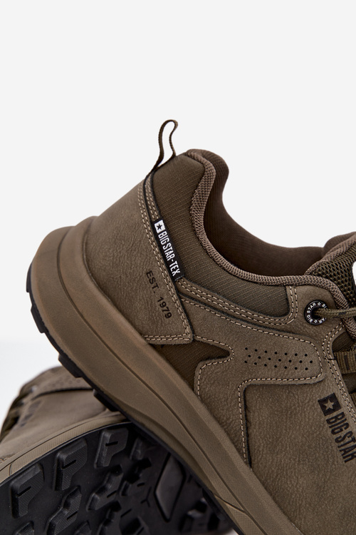 Buty Sportowe Trekkingowe Męskie Big Star OO174367 HI-POLY SYSTEM Khaki