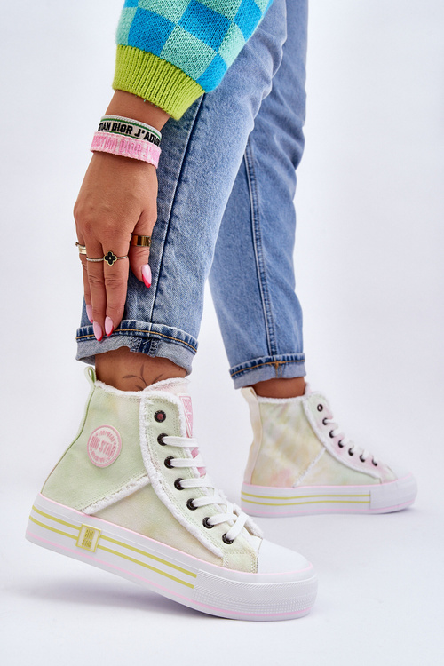 Damskie Wysokie Trampki Big Star LL274177 Multikolor