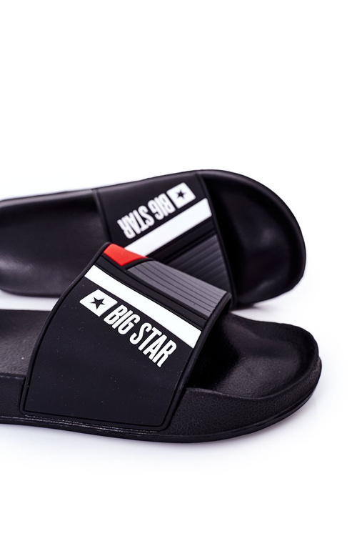 Męskie Klapki Big Star HH174836 Czarne