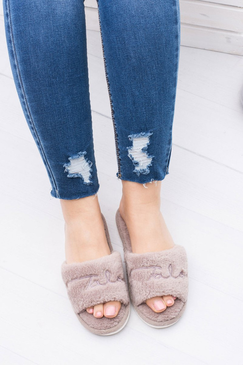 Domowe Damskie Klapki Papcie Coffee Sleeper