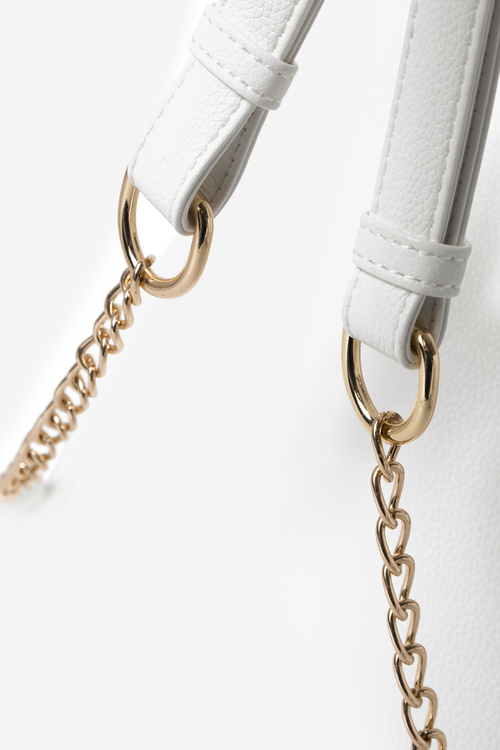 Damski Mały Plecak Z Eko Skóry NOBO BAGP230-K000 Biały