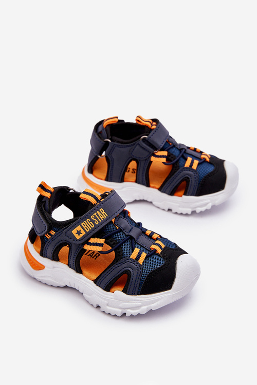 Dziecięce Lekkie Sandałki Big Star LL374212 Granatowe