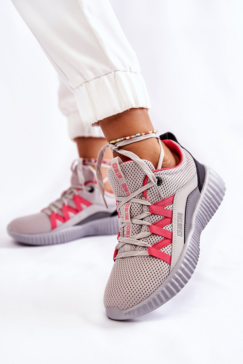 Damskie Buty Sportowe Sneakersy Big Star KK274060 Szare