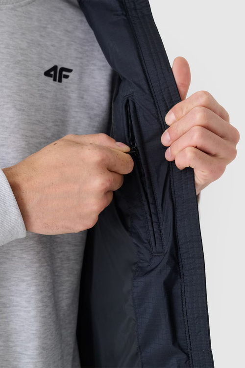 Puchowy Bezrękawnik Męski 4F 4FWAW24TVJAM147-20S Czarny