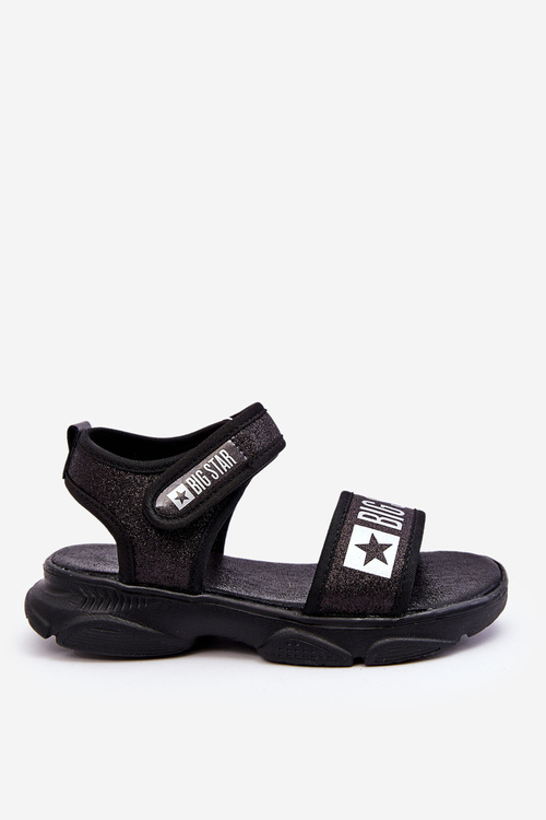 Dziecięce Sandałki Na Rzep Big Star LL374192 Czarne