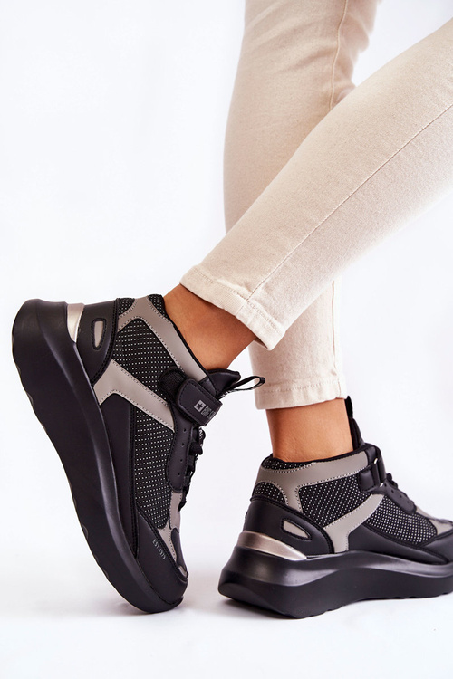 Damskie Buty Sportowe Memory Foam System Big Star KK274403 Czarne