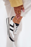 Niskie Sneakersy Damskie Białe Rulaana