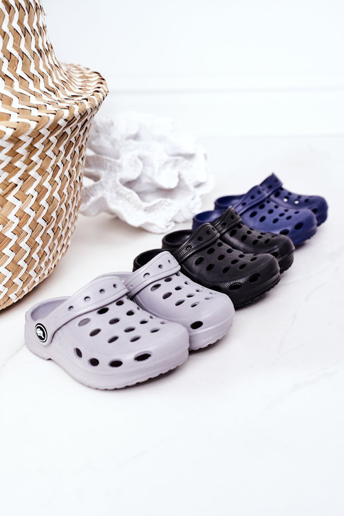 Klapki Dziecięce Piankowe Kroksy Szare Lucas