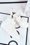 Dziecięce Ocieplane Sportowe Buty Big Star GG374041 Białe