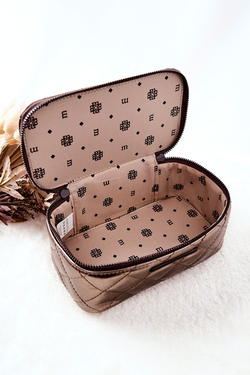 Kosmetyczka Pikowana Monnari CSM0030-M19 Brązowa