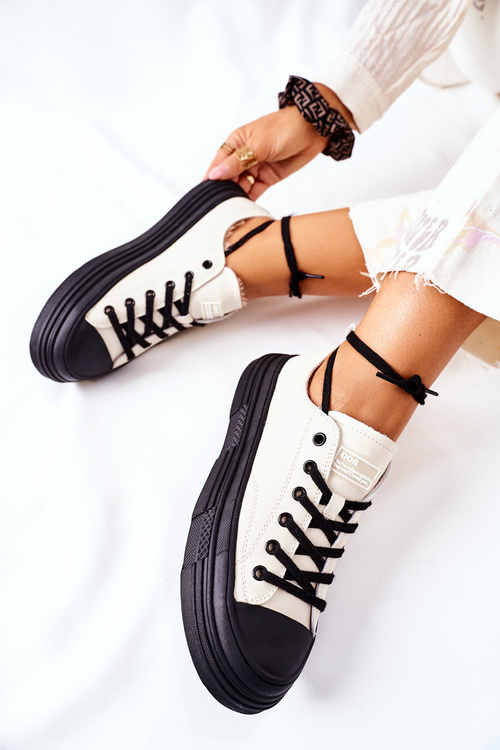 Damskie Ocieplane Trampki GOE II2N4036 Białe