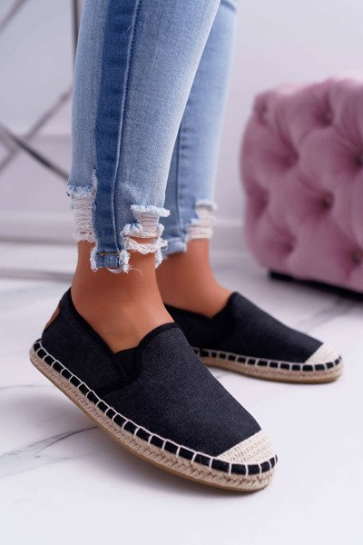 Espadryle Damskie Cross Jeans Czarne DD2R4106