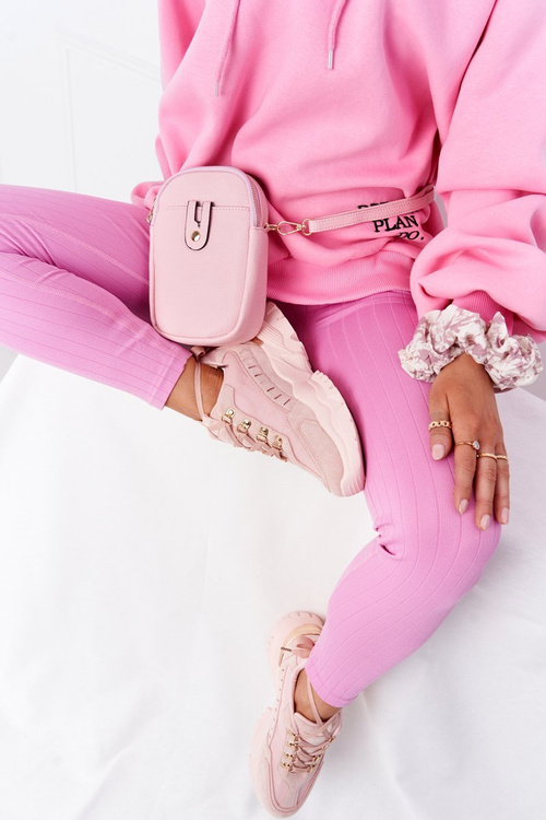 Damskie Sneakersy Na Dużej Podeszwie Różowe Good Mood