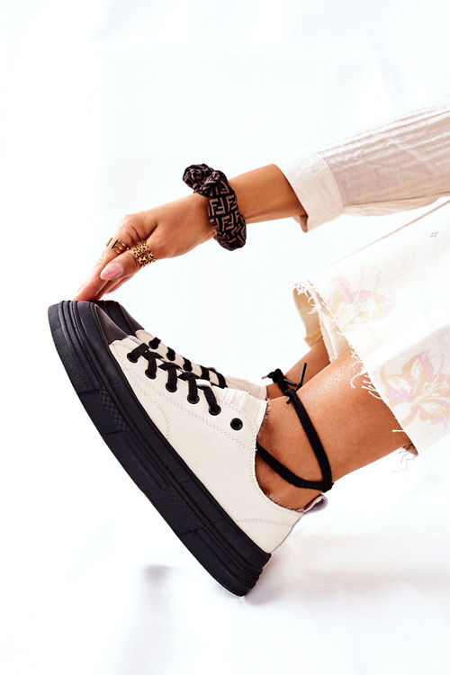 Damskie Ocieplane Trampki GOE II2N4036 Białe