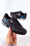 Dziecięce Skórzane Trampki BIG STAR II374031 Czarne