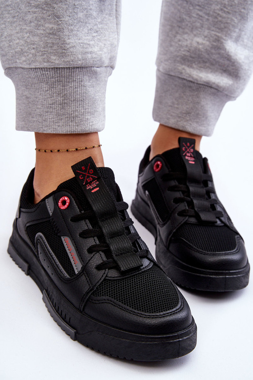 Damskie Niskie Sneakersy Cross Jeans LL2R4012C Czarne