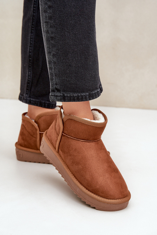 Śniegowce Na Platformie Damskie D.Franklin DFSH370010 Brązowe