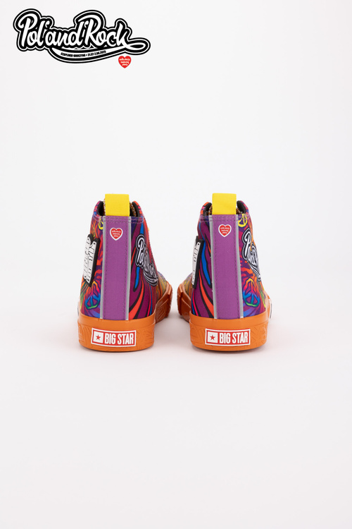 Trampki Pol'and'Rock Festival X Big Star SS174502 Pomarańczowe