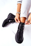 Botki Workery Lakierowane Na Suwak Czarne Vica