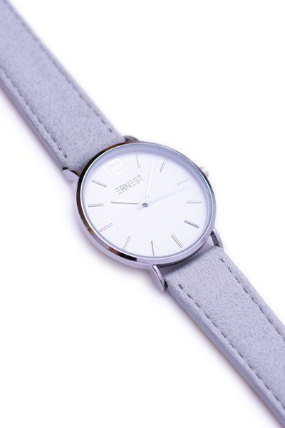 Damski Szary Zegarek Ernest Srebrna Koperta Miami