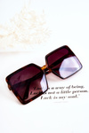 Damskie Okulary Kwadratowe Marmurkowe V130032 Brązowe