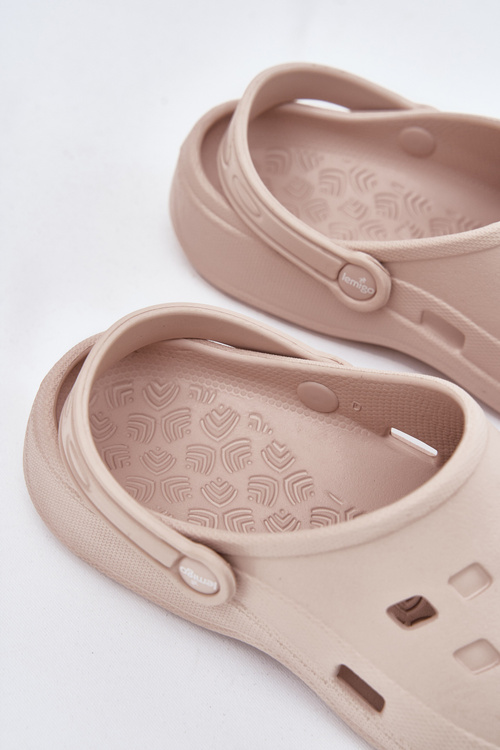 Klapki Damskie Piankowe LEMIGO 806 Beżowe