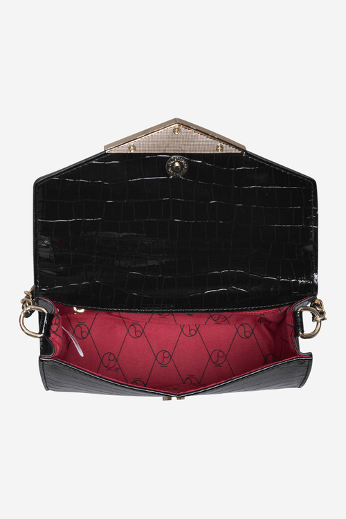 Mała Torebka Wizytowa Zwierzęcy Wzór NOBO NBAG-R3040-C020 Czarna