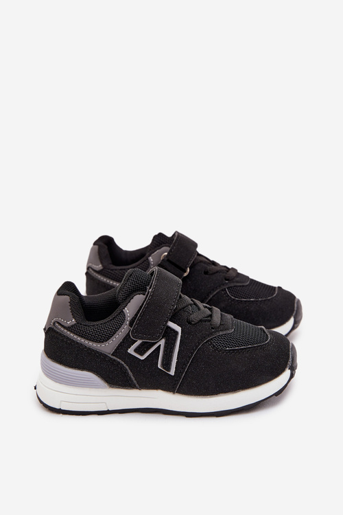 Buty Sportowe Sneakersy Dziecięce Na Rzep Czarne Galisse