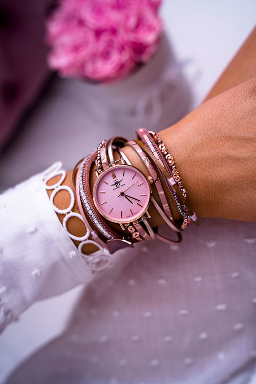 Damski Zegarek Michael John Owijany Różowy Lanell