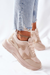 Damskie Sportowe Buty Sneakersy Beżowe Bethell