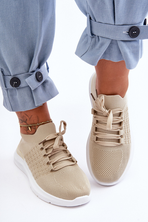 Klasyczne Damskie Buty Sportowe Beżowe Nikilla