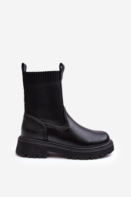 Botki Na Płaskim Obcasie Czarne Big Star MM2745432