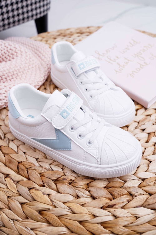 Sportowe Dziecięce Big Star Na Rzepy Białe FF374120