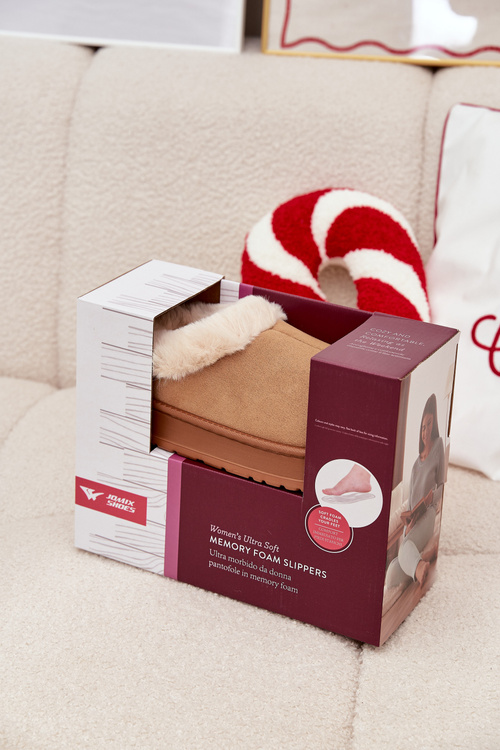 Kapcie Damskie Z Futerkiem Camel Eveline