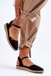 Damskie Espadryle Na Platformie Big Star FF274526 Czarne