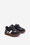 Sneakersy Dziecięce Na Rzep Czarne Tromella