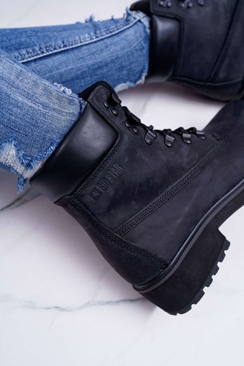 Damskie Botki Trapery Big Star Czarne EE274033