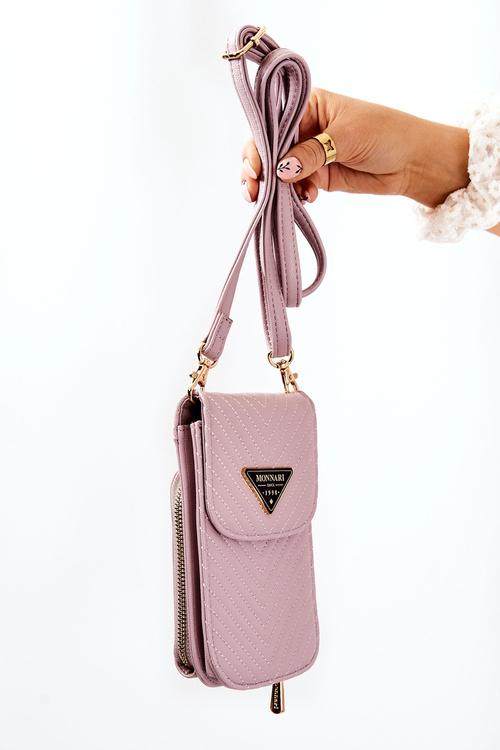 Elegancka Pikowana Torebka Monnari ETUA040-014 Fioletowa