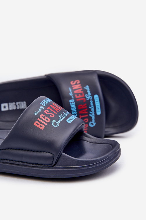 Piankowe Klapki Dziecięce Big Star NN374516 Granatowe