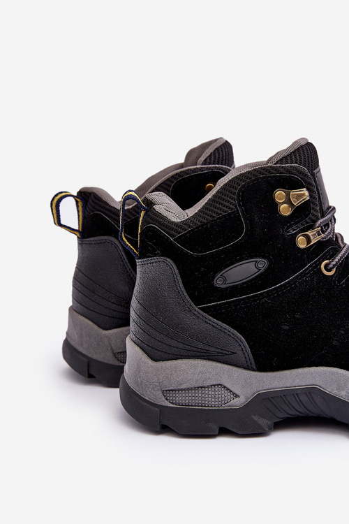 Buty Trekkingowe Trapery Męskie Czarne Fontanoe