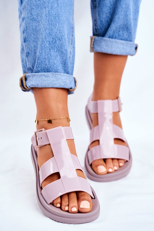 Damskie Sandały Pachnące Gumowe ZAXY Beżowe FF285025