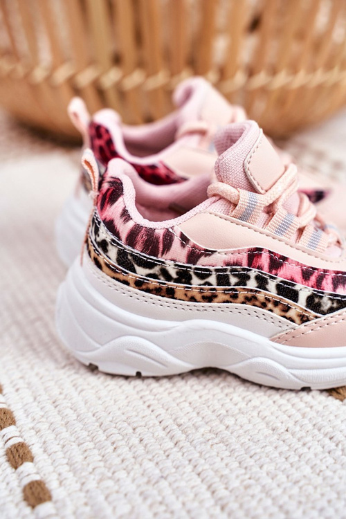 Sportowe Buty Dziecięce Różowe Dante