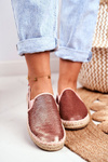 Espadryle Damskie Pleciona Podeszwa Różowe Big Star DD274A163