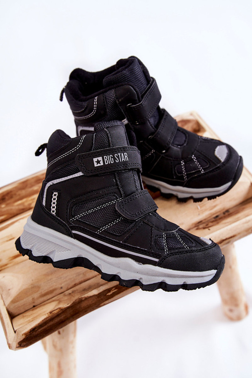 Dziecięce Botki Trapery Memory Foam Big Star KK374157 Czarne