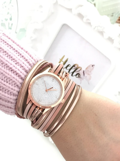 Damski Zegarek Michael John Nadine Różowy