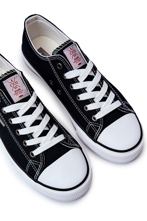 Męskie Klasyczne Trampki Cross Jeans JJ1R4003C Czarne