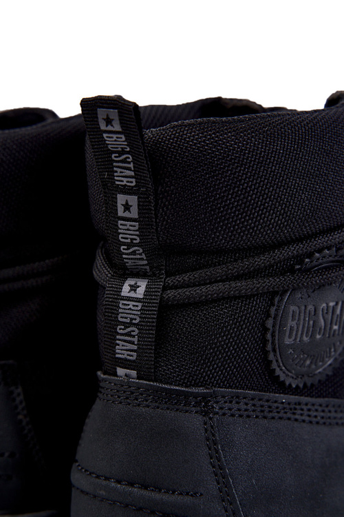 Męskie Botki Trapery Memory Foam Big Star KK174206 Czarne