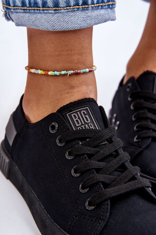 Damskie Niskie Trampki Big Star LL274038 Czarne