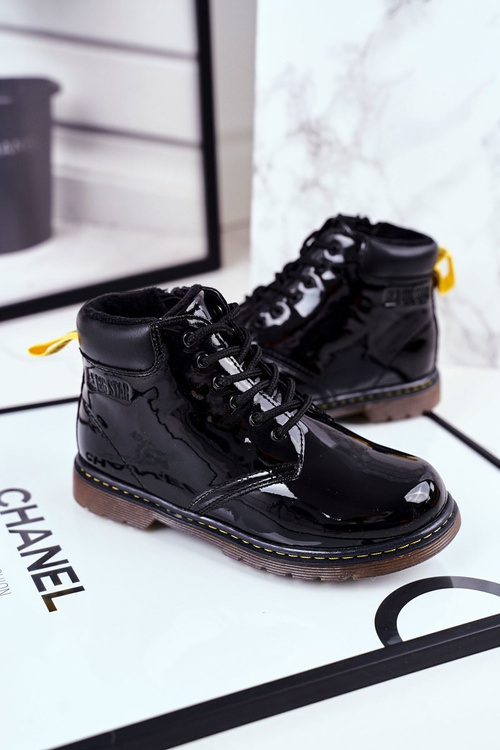 Dziecięce Botki Ocieplane Big Star Czarne GG374075